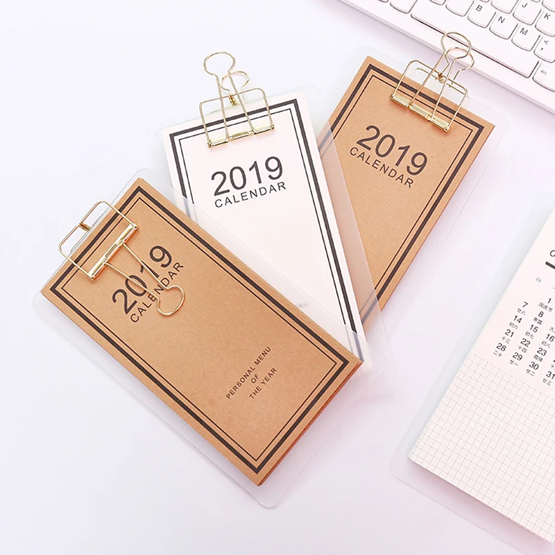 

2019 Creative Table Calendar Agenda Organizer Calendar Daily Table Planner Calendar Desktop