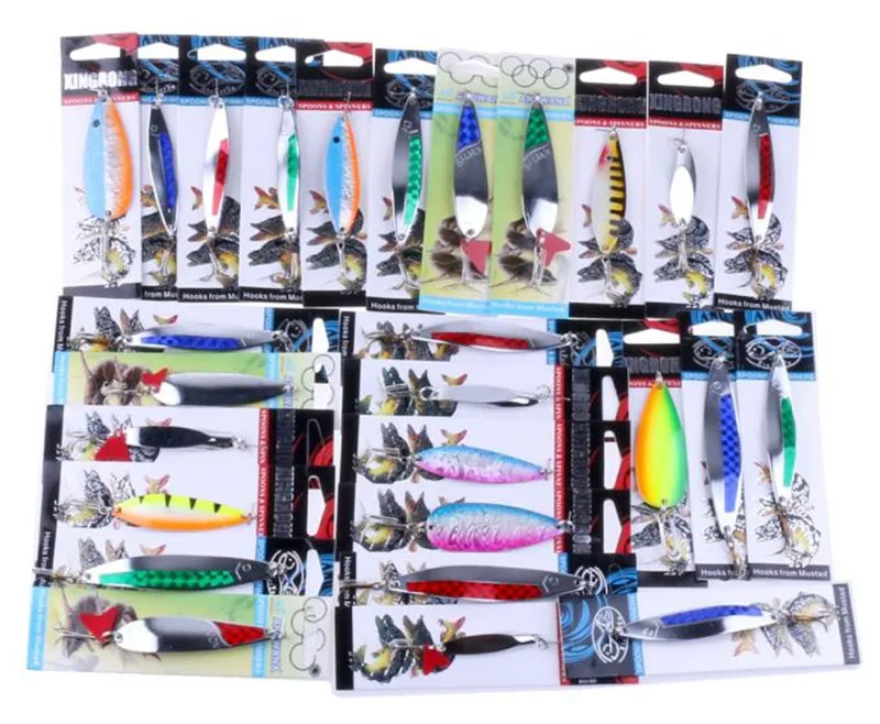

Details about Fishing Lures Metal Spinner Baits Crankbait Assorted Fish Tackle Hooks NEW AUGUST4
