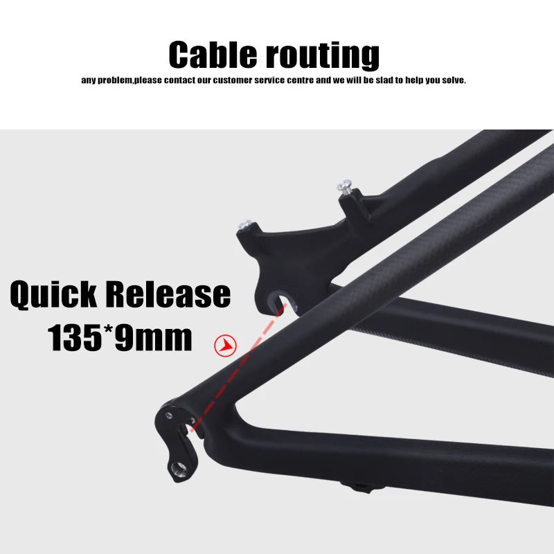 Perfect Chinese kids carbon 26er mtb frame mtb carbon frame 26er 14 inch carbon mtb frame 26 carbon kids frame with headset+clamp+BB92 2