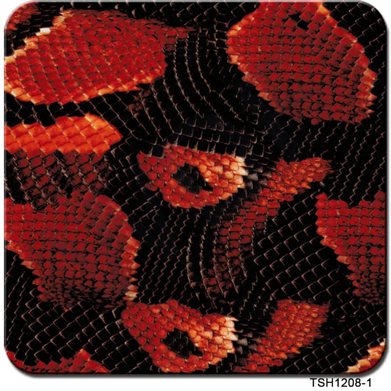 0.5M*10M  Water Transfer Printing Film Hydrographic film Red Boa Snake hydro 