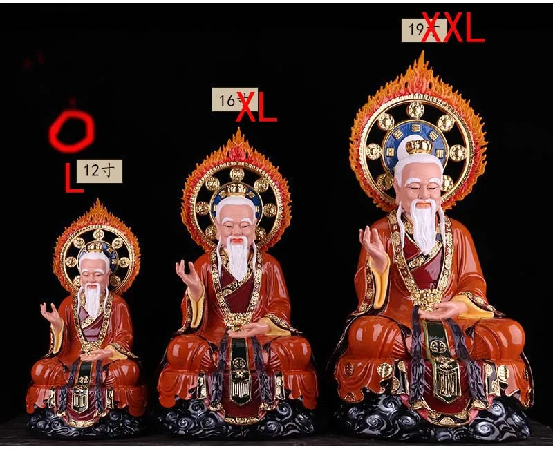 Большой призрак Бога Taoism 38 см иммонтальная статуя Будды храм эффективная защита