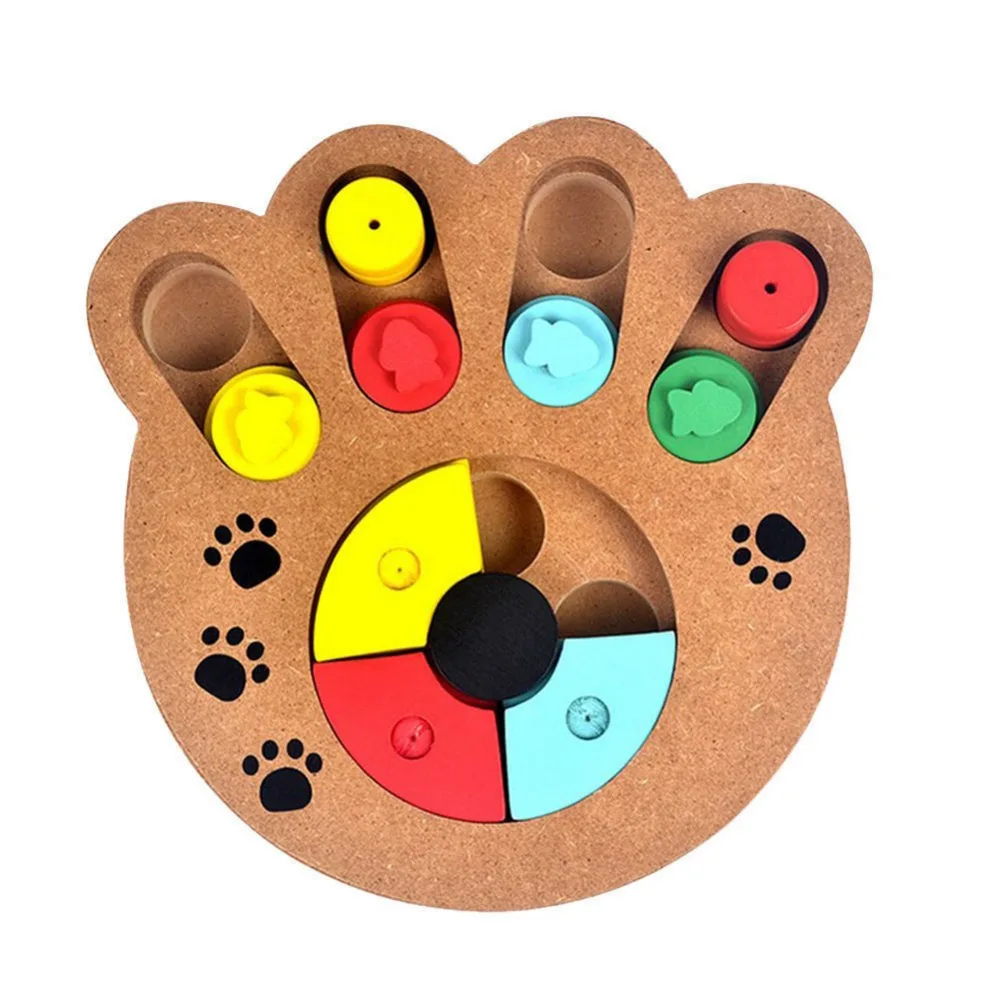 Eco friendly Pet Dog Interactive Toys Food Treated Wooden Educational