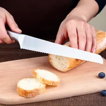 1 шт. 420 нож из нержавеющей стали с зубчатой нарезкой режущий хлеб для тостов нож для торта нож приспособления для выпечки кухонная утварь все-в-одном качество