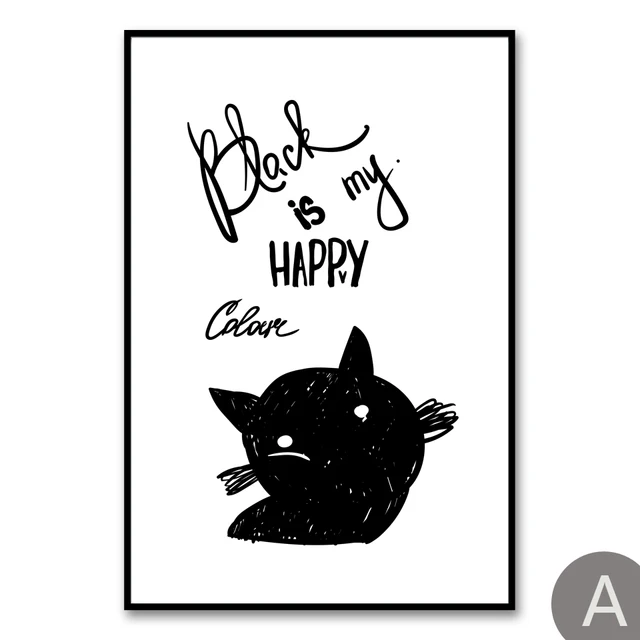 Cartoon Chat Noir Et Blanc Enfants Chambre Art Toile Affiche Peinture Minimaliste Moderne Nursery Home Decor Photo Livraison Gratuite Aliexpress Cartoon Chat Noir Et Blanc Enfants Chambre Art Toile Affiche Peinture Minimaliste Moderne Nursery Home Decor Photo Livraison Gratuite Aliexpress
