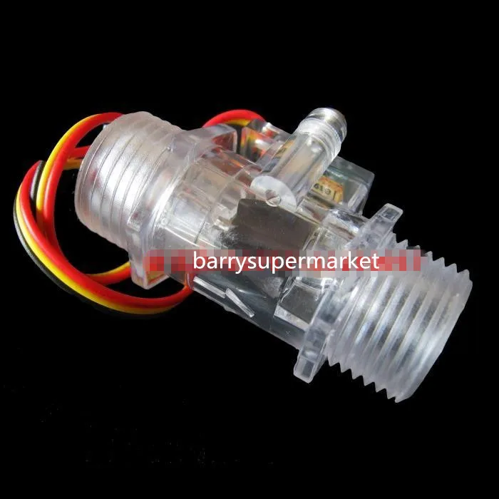 Water Flow Meter Flowmeter Hall Flow Sensor indicator counter caudalimetro Transparent G12 0.5-25Lmin 1.2MPa F=6Q Flow sensor 2