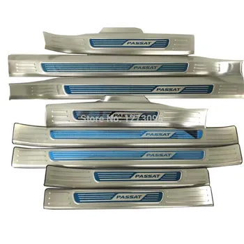 

For 2016 2017 2018 Volkswagen Passat Car Door Sill Scuff Plate Welcome Pedal Protector Pedal Step Cover Stainless Car Accessory