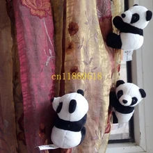 50 шт./партия панда плюшевая кукла мини чучело 10 см Мягкая панда зажим для занавески для детей