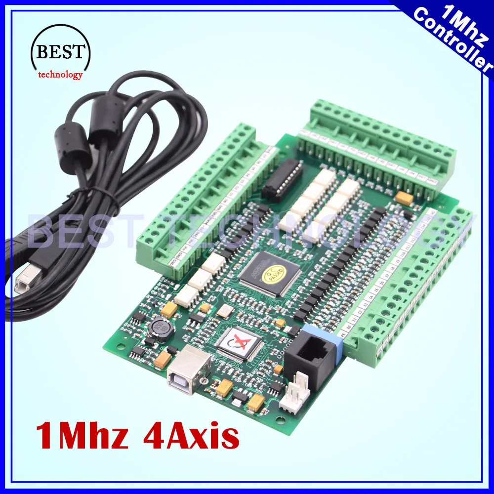 MACH3 4 Axis USB control board Motion Control Card interface 1Mhz CNC Controller Driver Board