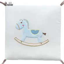 Хлопок Детская кроватка лайнер детская кроватка бампер детская кровать вокруг обезьяны постельные принадлежности набор 6 шт Безопасный