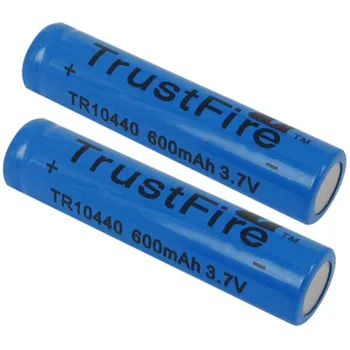 

2pcs/lot High Quality 3.7V 600mAh TR10440 AAA Li-ion Rechargeable Batteries