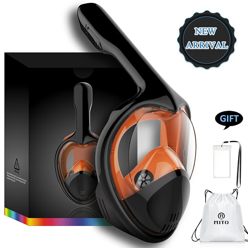 2019 Full Face Snorkeling Masks Panoramic 180 View Anti-fog Anti-Leak Swimming Scuba Underwater Diving Mask Compatible New safe 2019 Full Face Snorkeling Masks Panoramic 180 View Anti-fog Anti-Leak Swimming Scuba Underwater Diving Mask Compatible New safe