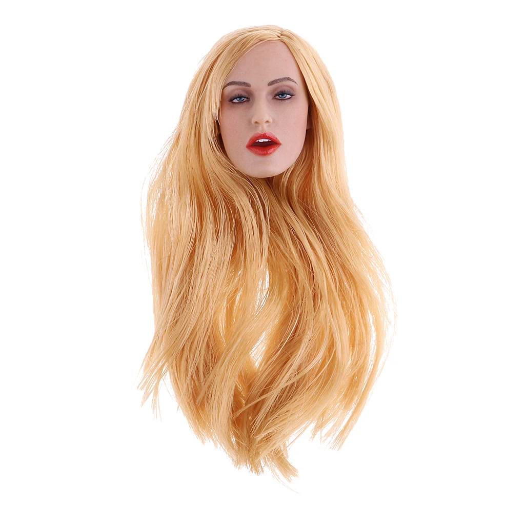 1/6 Scale Lady Head Sculpt Carved Model GC017 for 12" Female Figure  Kumik Action Figure Body Toy Accessories