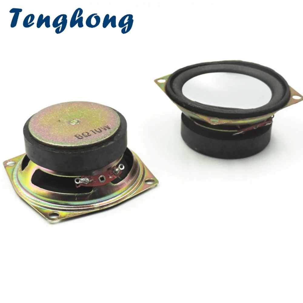 

Tenghong 2pcs 2.5 Inch Portable Audio Speakers Full Range 66MM 8 Ohm 10W Multimedia Speaker For Home Theater Loudspeakers DIY
