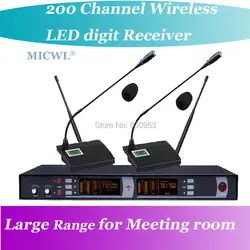 Micwl em5200-meet UHF Беспроводной Конференц-речи микрофон Системы большой диапазон 2 таблица Гусенек Mic