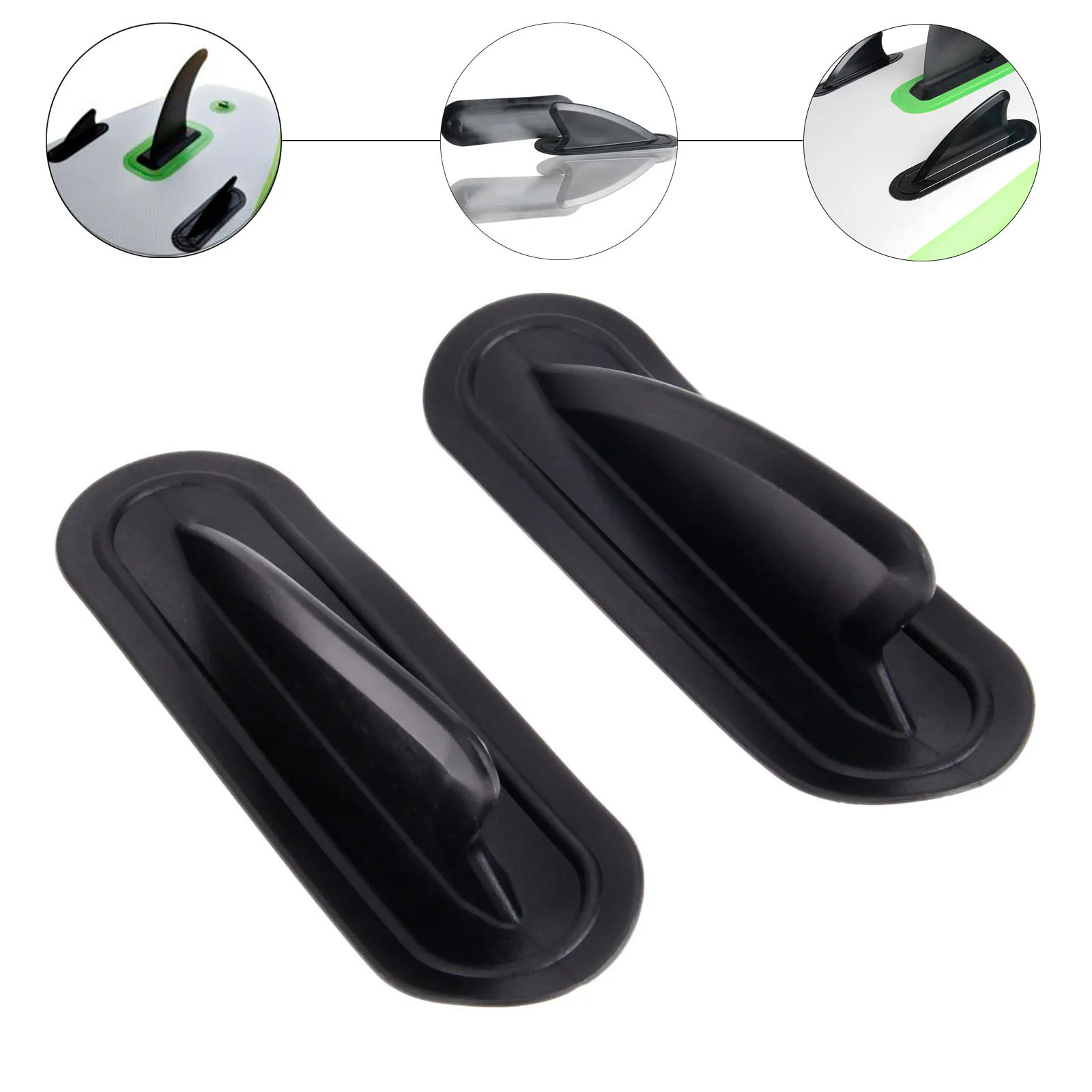 

2pcs Inflatable Boat Kayak Skeg Tracking Fin Spare Side Water Fin Stability Integrated Stuck Small Fin For Stand Up Paddle Board