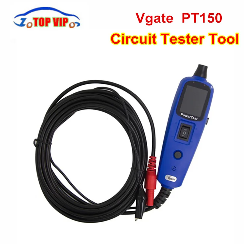 100% Original Vgate PT150 Sistema eléctrico herramienta de prueba de circuito de diagnóstico probador de sonda de potencia Vgate PowerScan PT 150