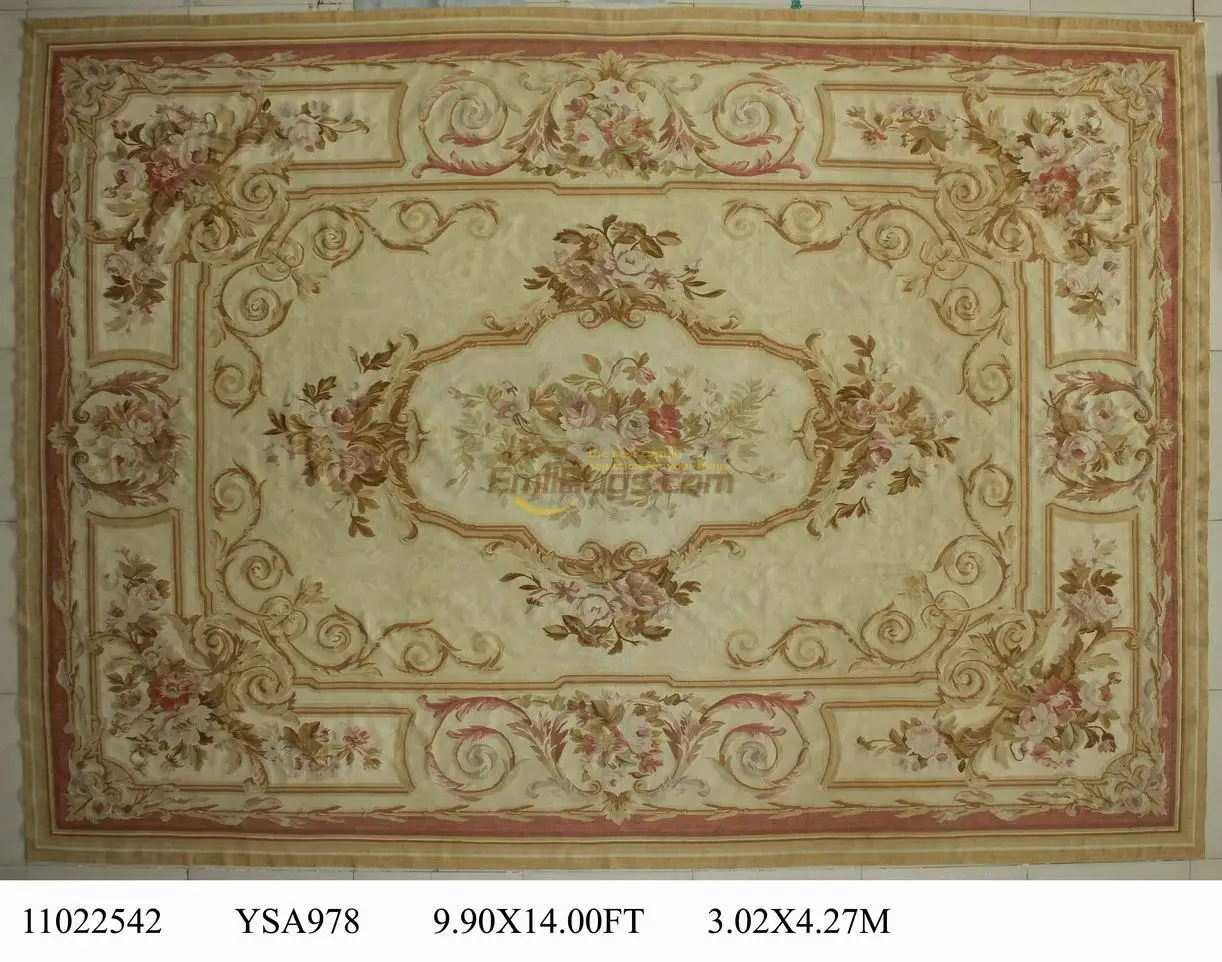 Handwoven Carpets For Living Room Square Rug Aubusson Carpet Wool