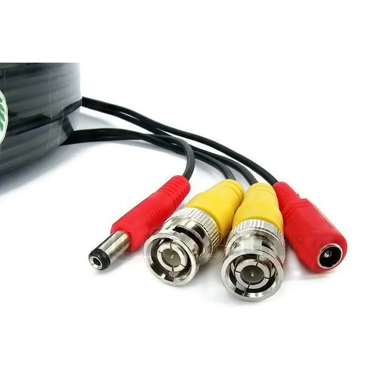 BNC cable 10M Power video Plug and Play Cable for CCTV camera system Security free shipping