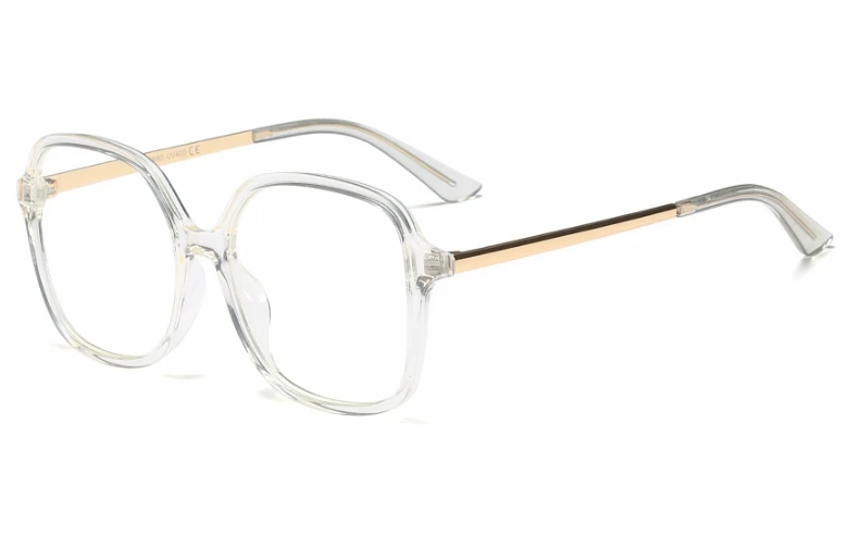TR90 Ретро квадратные очки оправа для мужчин и женщин трендовые стили UV400 оптические модные компьютерные очки 45660 - Цвет оправы: C2 clear clear