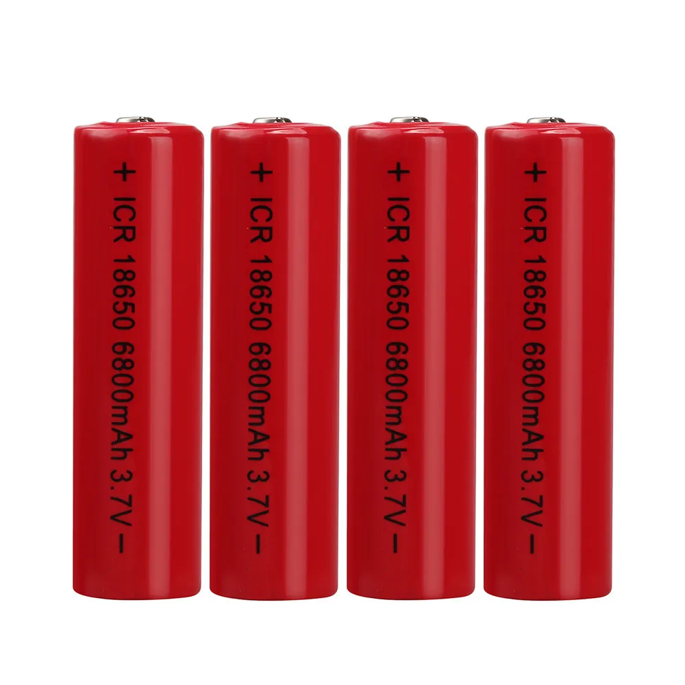 

CARPRIE 4PCS 3.7V 6800mAH Li-ion Rechargeable 18650 Battery For For Flashlight Torch Emergency Lighting Portable Devices Tools