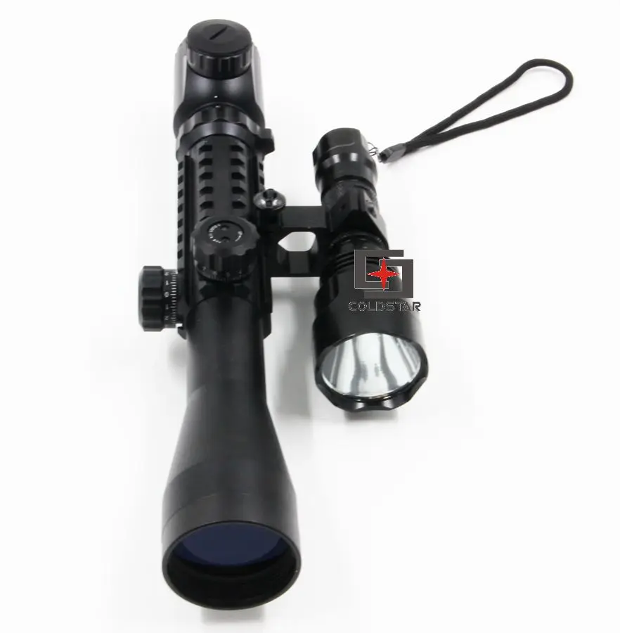 

Hunting Optics 3-9x40EG Rifle Scope with LED Hunting Flashlight hunting rifle scope