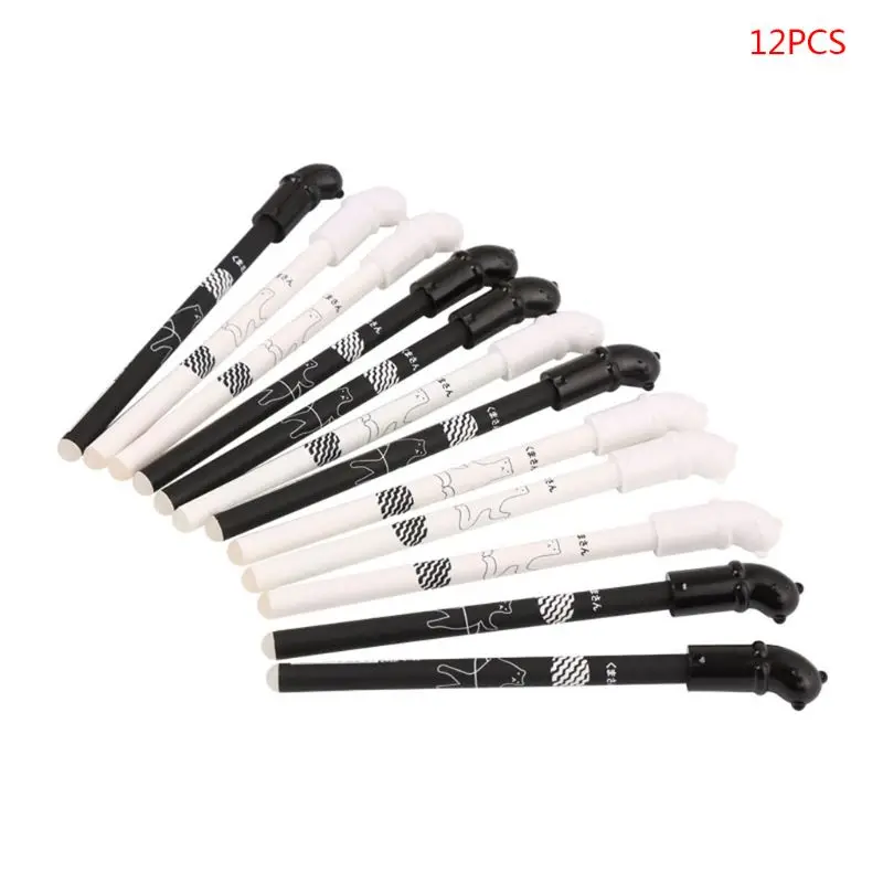 

Cat Shape Erasable Pen Cartoon Cute Student Gel Pen Crystal Blue Full Needle 0.38mm Boutique Stationery Office Equipment