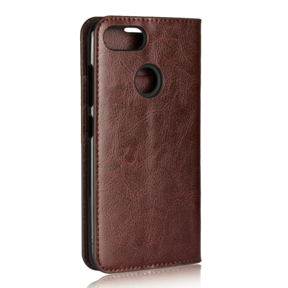 LUCKBUY классический деловой Чехол книжка Crazy Horse из натуральной кожи Для Zenfone Max Plus M1