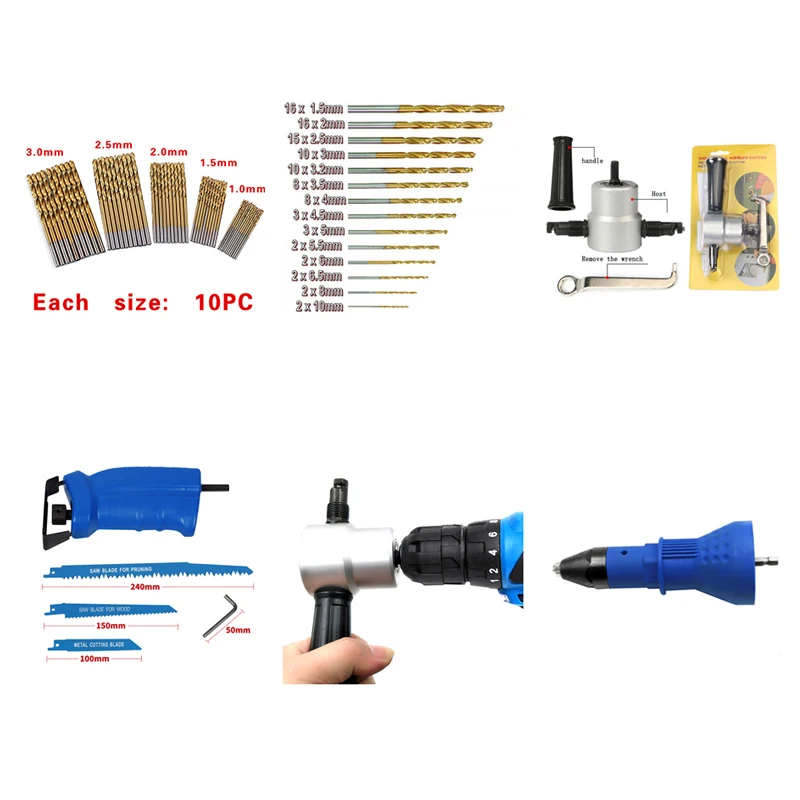 PROSTORMER 12V Cordless Drill 25NM Electric Screwdriver 1h Fast charging Rechargeable Household Mini Power Tools Drill bit Set