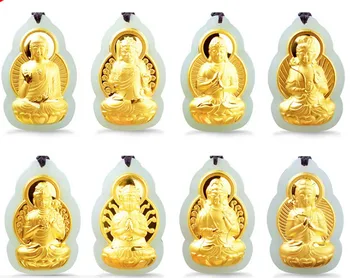 Drop Ship Natural Nephrite Inlaid Pure Gold Charms Jewelry ,Patron Saint Pendant Gold Inlaid Jade Twelve Zodiac Buddha Necklace
Drop Ship Natural Nephrite Inlaid Pure Gold Charms Jewelry ,Patron Saint Pendant Gold Inlaid Jade Twelve Zodiac Buddha Necklace