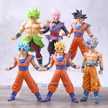 

Dragon Ball SUPER Super Saiyan Blue Rose Son Goku Ultra Instinct goku Broly PVC Figures DBZ Toys 6pcs/set
