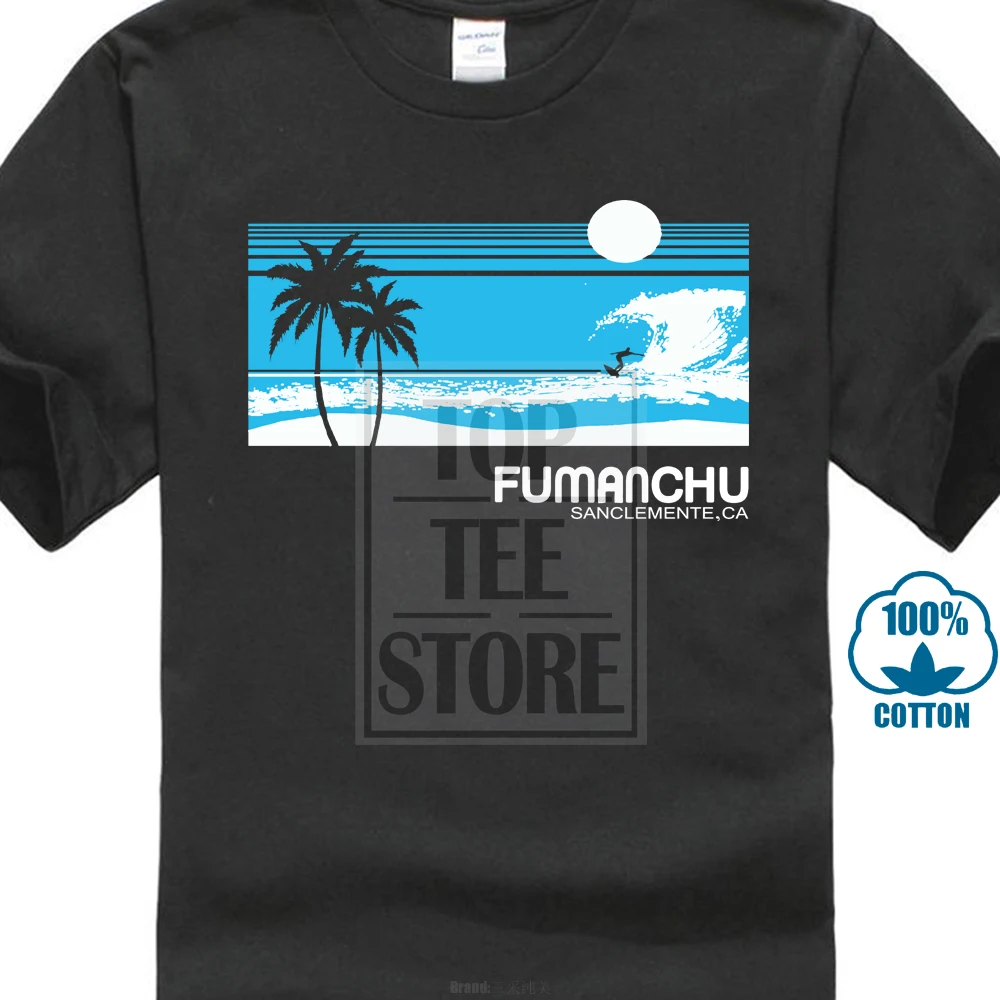 Мужская короткая футболка с круглым вырезом аутентичная группа Fu Manchu San Cle S M L Xl