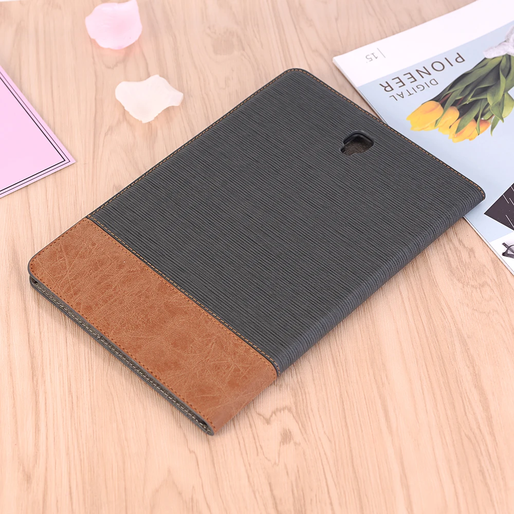 20 шт./лот крест-накрест с кожа карты + фоторамка Кожа Стенд чехол для Samsung Galaxy Tab S4 10,5 дюйма SM-T830 T835