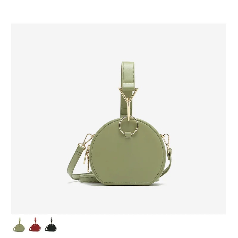 

2018 Circular Design Fashion Women Shoulder Bag Leather Ladies Crossbody Messenger Bags Ladies Purse Female Round Bolsa Handbag