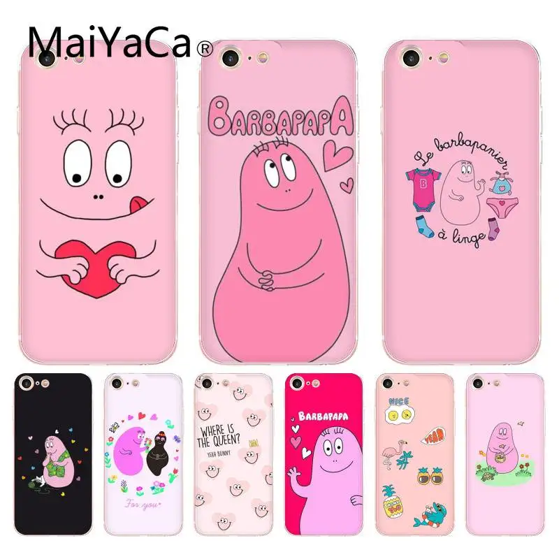 

MaiYaCa For iphone 7 6 X Case Barbapapa Unique Design High Quality Phone Case for iPhone 8 7 6 6S Plus X 10 5 5S SE 5C XS XR