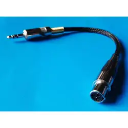 GuSuo Mini XLR 3мм pin Female to 6,35 мм 3,5 мм Jack TRS аудио кабель 2 м