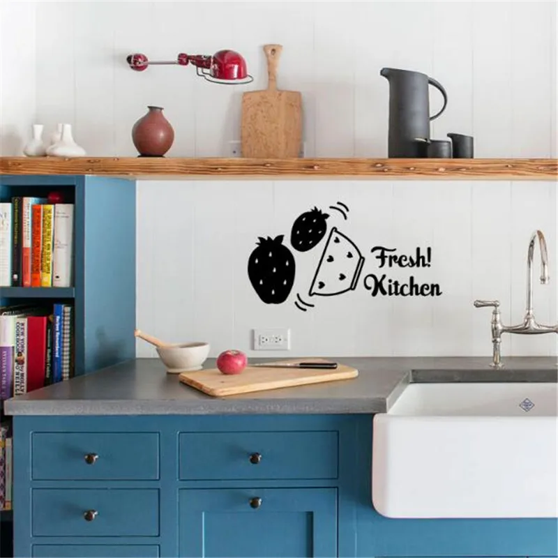 Idfiaf Strawberries Fresh Kitchen Wall Sticker Children Kids Adhesive Diy Craft Home Party Sticker Decoration Multifunctional Wall Stickers Aliexpress