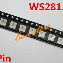 25 x WS2812B LED 5V weiß adressierbar RGB 5050 SMD PLCC4 Neopixel WS2811 IC