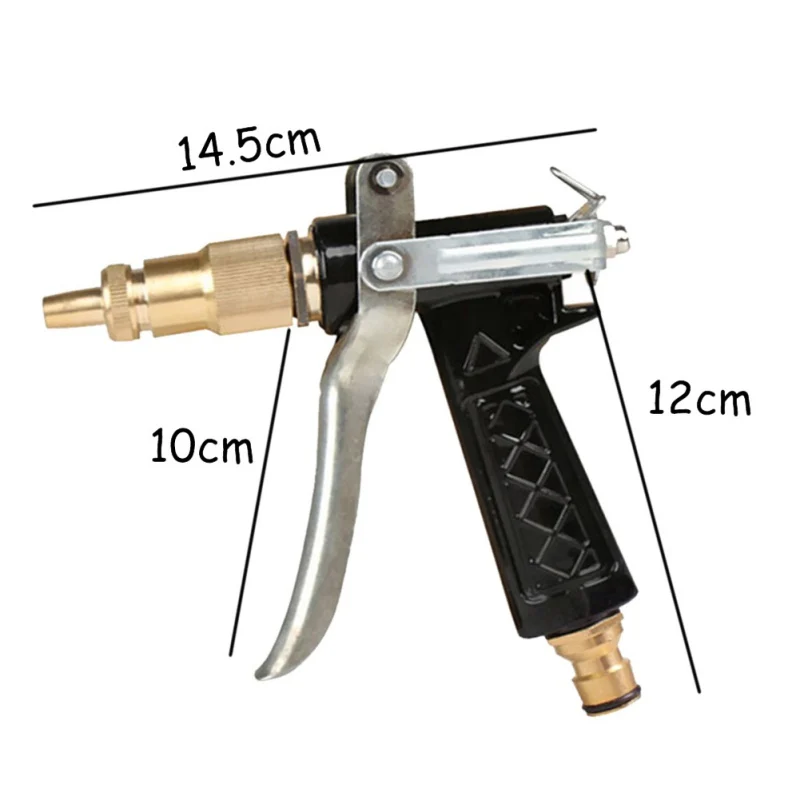 

Outdoor Camping Equipment Plastic Body High Pressure Water Gun Outdoor Gadget Pagoda Straight Into The Pure Copper Car Wash