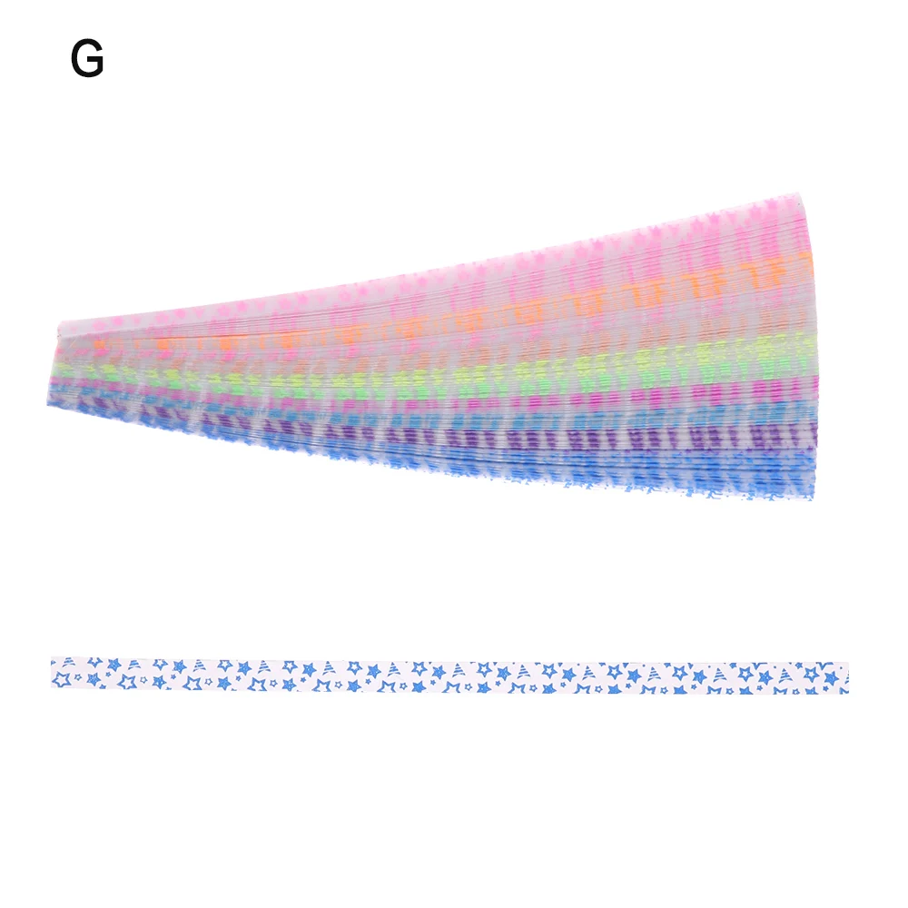 210 шт./лот, смешная светящаяся в темноте, счастливая звезда, оригами, флуоресцентная Складная полоска, бумага с наилучшими пожеланиями, подарок ручной работы, ремесло, бумажный Декор - Цвет: G