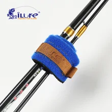 iLure 2Pcs/Lot Fishing Rod Wrapper Bundle Tie Fishing Bag Elastic Strap Belt Band Pack Pole Holder Fishing Accessories Pesca