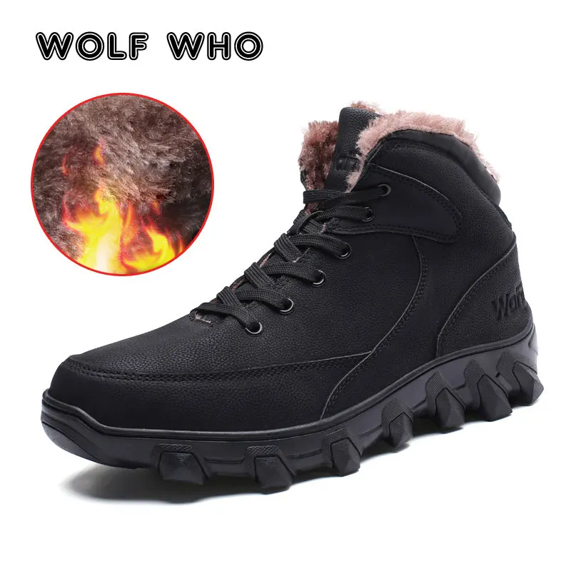 Loup Conduite brown 181 Chaud X Tactique D'hiver Hommes Cheville Designer Fourrure Travail Marque Chaussures De Bottes Mâle Black Combat Neige Qui 4nw4rqpS