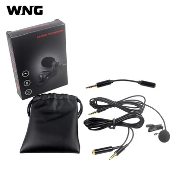 

Lavalier Microphone Omni-Directional with Collar Clip for Smartphone DSLR and PC