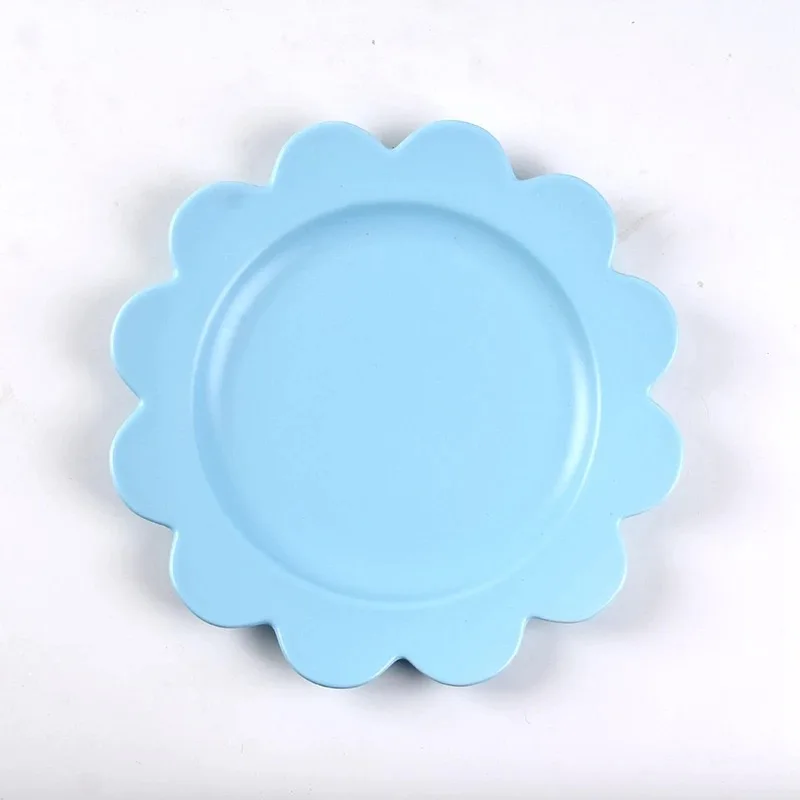 Керамика однотонная детская обучающая тарелка для кормления с ложкой в мультяшном стиле для кормления ребенка керамическая посуда детская тарелка сосать