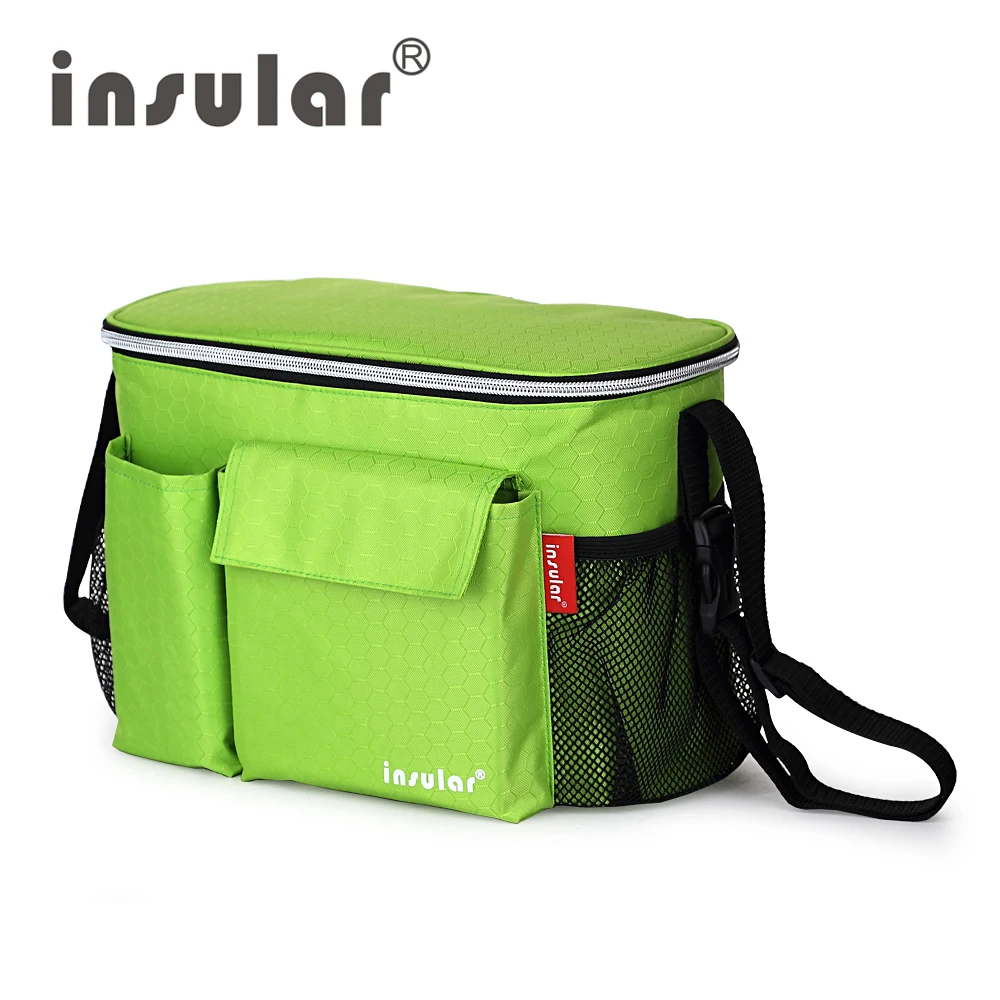 

Insular Temperature Stroller Bags Baby Bottle Warmer Large Space With Internal Separate Pocket Baby Thermostat Maintaining Bag