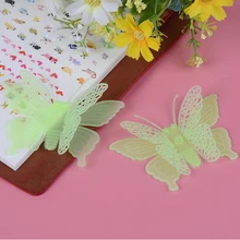 6 шт./компл. световой Kawaii бабочка светится в темноте игрушка Детские подарки для детей