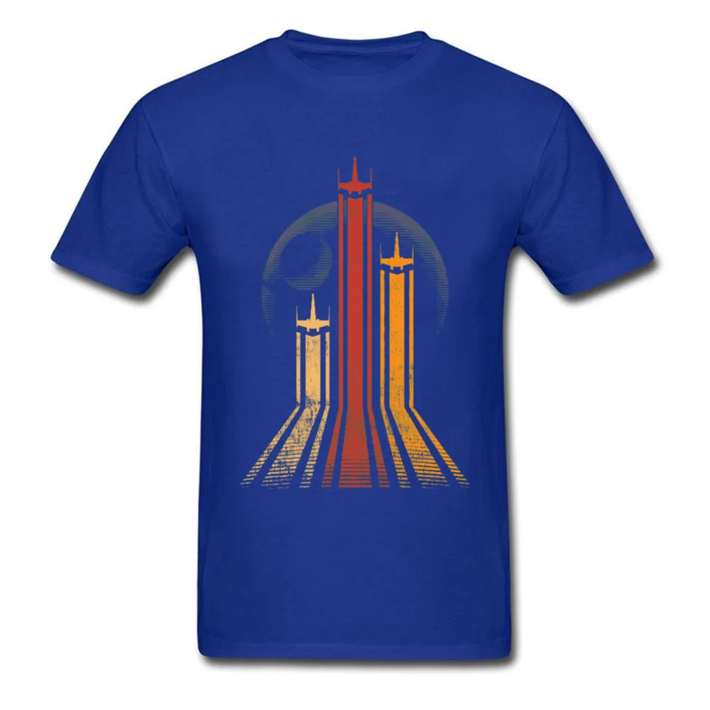 Tops & Tees Retro Galactic T-Shirt Summer/Fall Fashionable Printed Short Sleeve 100% Cotton O-Neck Men T Shirt Printed Retro Galactic blue