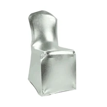 DHL или FedEx 100 шт серебро спандекс лайкра чехлы для стульев покрытие для свадебной вечеринки украшения для гостиниц