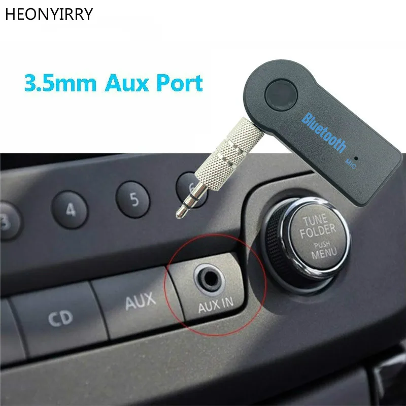 Universal Audio Wireless Bluetooth Receiver Car Music Receiver Adapter 3.5mm Aux Car Bluetooth ...