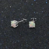 Classic Opal Earrings for Women 925 Sterling Silver Stud Earrings Round Small Earrings Christmas Gift 4
