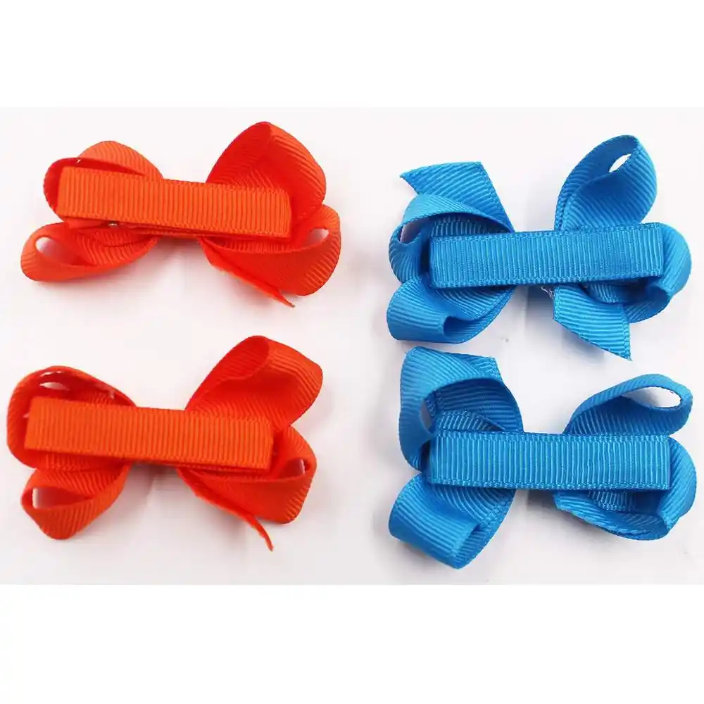 6x 20x High Quality DIY Girls Ribbon Covered Alligator Hair Clips Hairpins